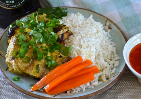 Thai Grilled Coconut Curry Chicken