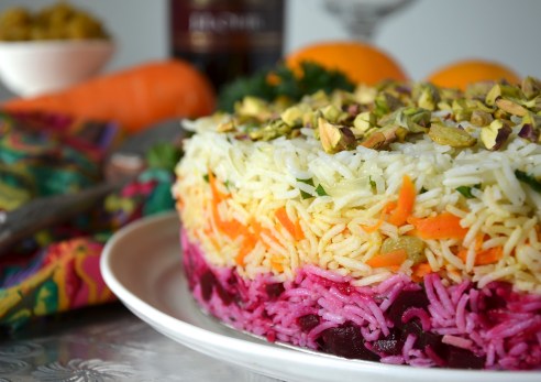 Persian Layered Rice Pilaf