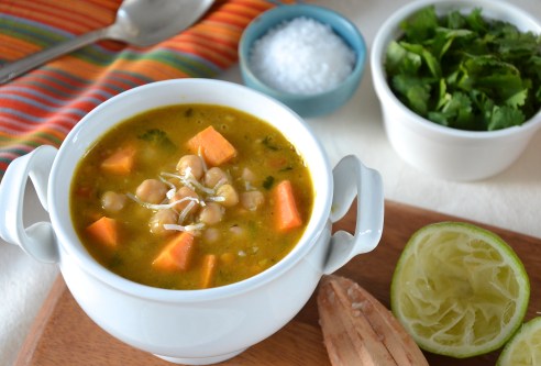 Coconut Curry Chickpeas with Yam