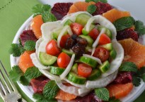 Moroccan Chopped Salad with Oranges, Dates and Fresh Herbs