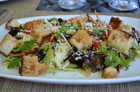 In the end, the Quinoa Panzanella Salad won out.