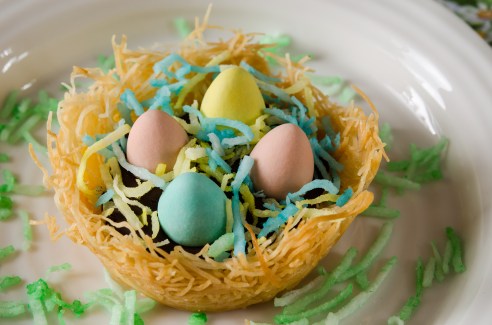 Kataifi Easter Nests