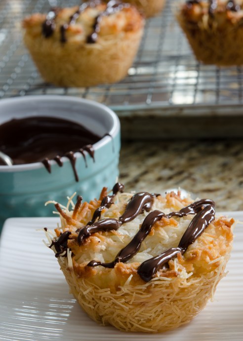 Lemon Macaroon Kataifi Tarts