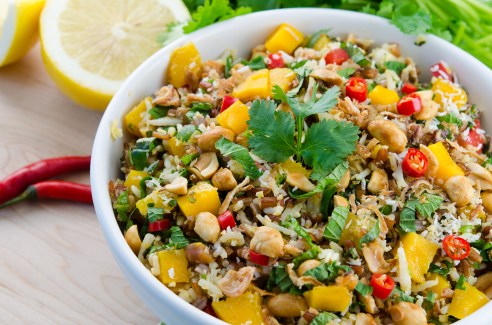 Mango and Coconut Rice Salad
